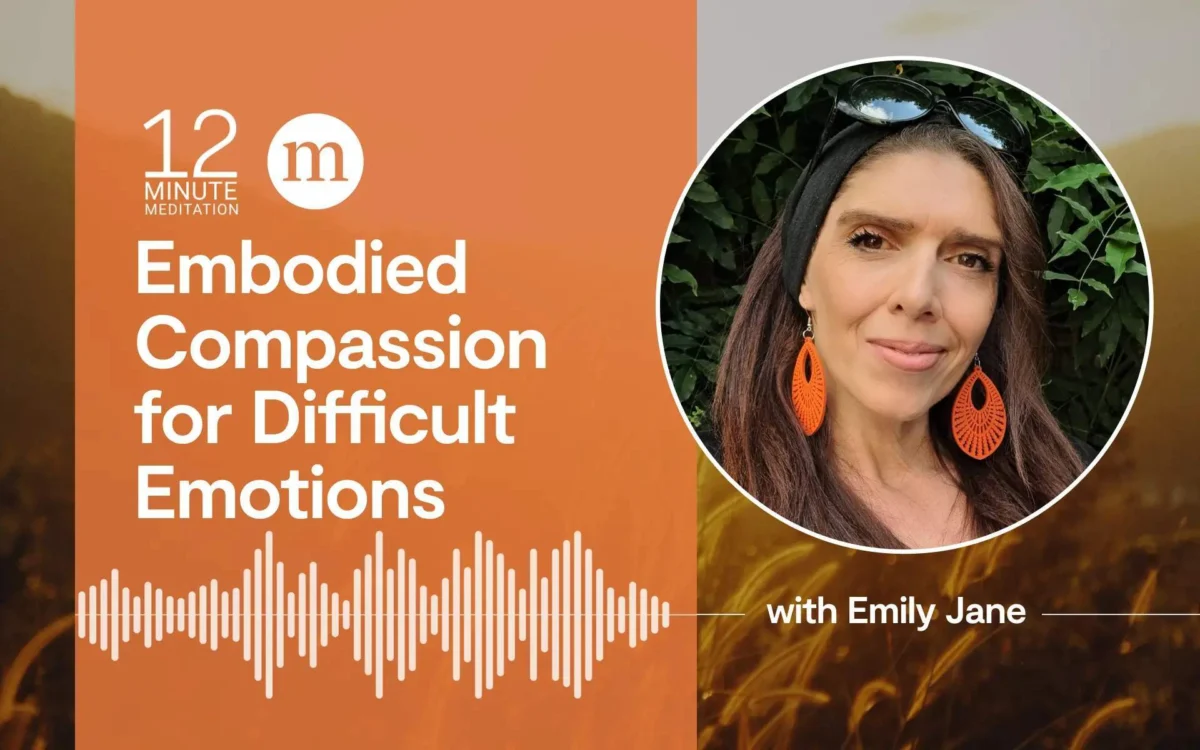 Emily Jane Introduces Embodied Compassion Meditation for Navigating Difficult Emotions, Advocating for Acceptance Over Resistance