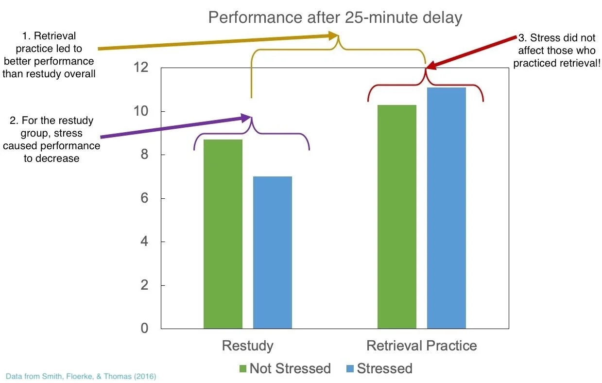 The Interplay of Retrieval Practice and Stress: A Shield for Memory in High-Pressure Academic Environments